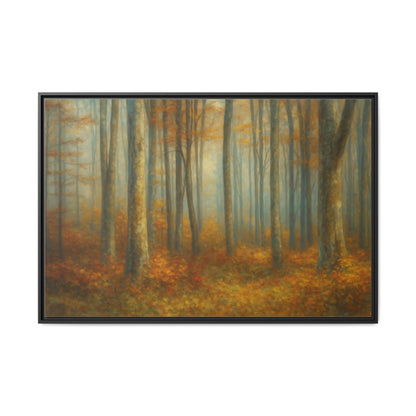 Autumn Forest Canvas Art, Framed Wall Decor, Rustic Home Decor, Nature Artwork, Gift for Nature Lovers