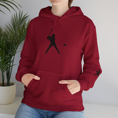 Baseball Themed Unisex Hoodie, Streetwear, Sports Fan Sweatshirt, Gift for Athletes, Casual Wear, Fall Fashion