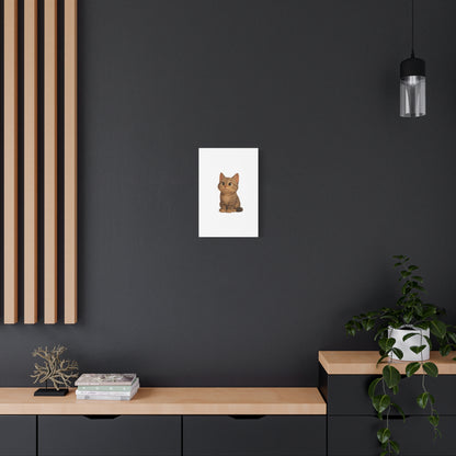 Adorable Cat Canvas Art, Cute Cat Wall Decor, Pet Lover Gift, Nursery Wall Art, Animal Print, Modern Home Decor