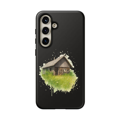 Rustic Farmhouse Phone Case, Cute Cottage Design, Tough Cases for Nature Lovers, Eco-Friendly Gift, Customizable Tech Accessories