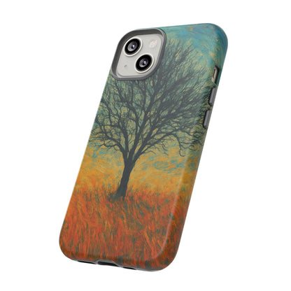Artistic Phone Case with Tree Design, Nature Lover Gift, Unique Phone Cover, Holiday Present, Eco-friendly Tech Accessories