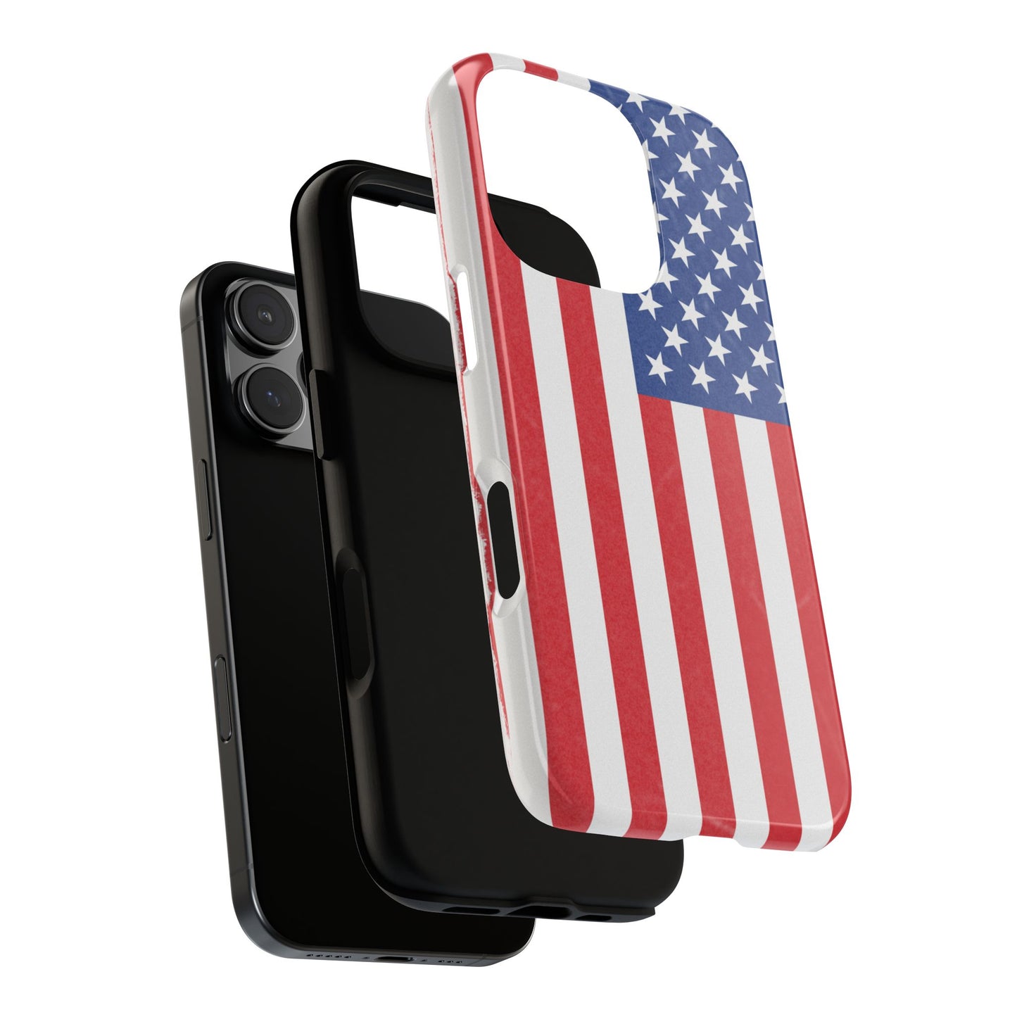 Patriotic Phone Case - Tough Cases for Veterans, USA Lovers, Independence Day, Memorial Day, Flag Design