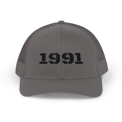 Vintage 1991 Snapback Trucker Cap, Retro Hat, Unisex Baseball Cap, Gift for Birth Year 1991, Casual Style Headwear