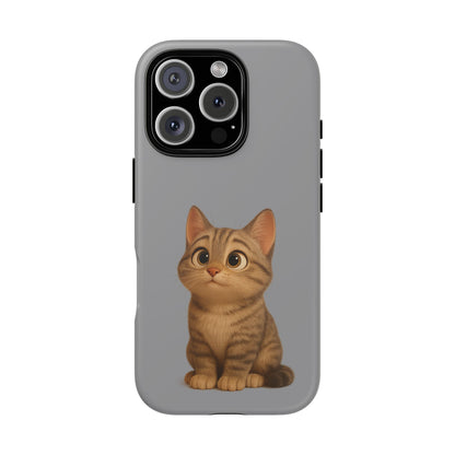 Cute Cat Phone Case, Kawaii Pet Accessory, Gift for Cat Lovers, Animal Phone Cover for Kids, Unique Kitty Design, Birthdays, Holidays