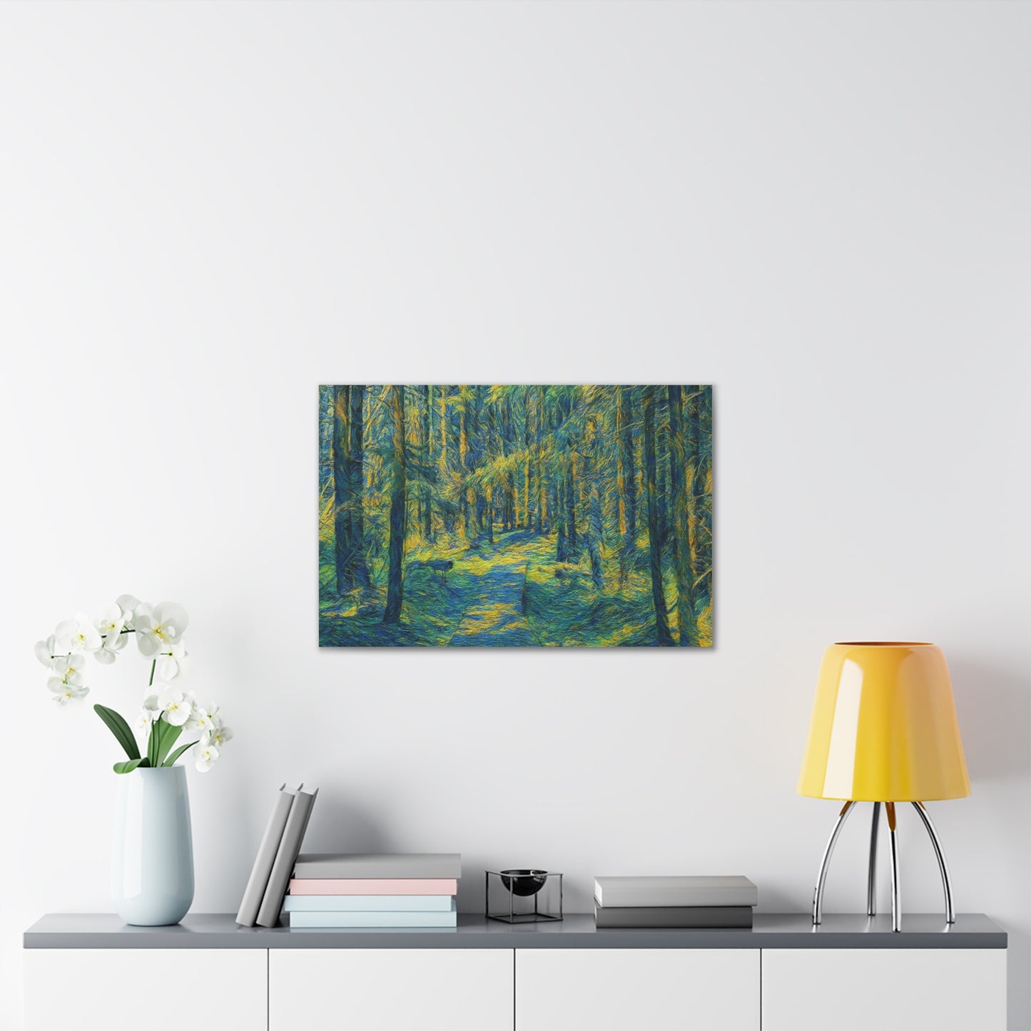 Canvas Art Print, Forest Path Painting, Nature Decor, Wall Art, Gift for Nature Lovers, Home Decor Inspiration