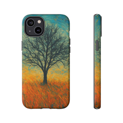 Artistic Phone Case with Tree Design, Nature Lover Gift, Unique Phone Cover, Holiday Present, Eco-friendly Tech Accessories