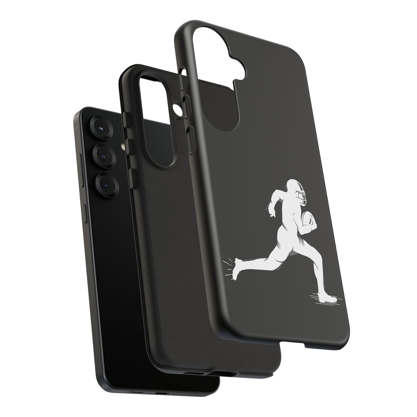 Football Player Phone Case, Tough Cases, Sports Phone Cover, Gift for Athletes, iPhone & Samsung Accessories, Running Player Design