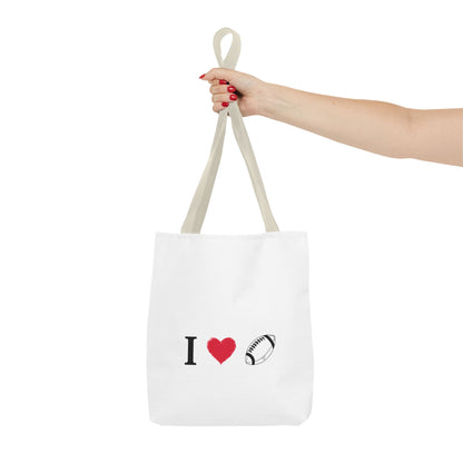 Football Lover's Tote Bag - Perfect for Game Day, Sports Events, Gifts for Fans, Eco-Friendly Carryall, Personal Use, Travel Bag