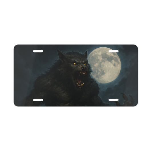 Mysterious Werewolf Vanity Plate, Decorative Car License, Personalized Gift for Car Lovers, Perfect for Halloween Decor, Unique Auto [...]