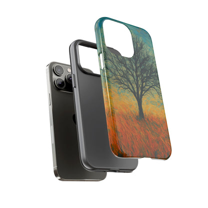 Artistic Phone Case with Tree Design, Nature Lover Gift, Unique Phone Cover, Holiday Present, Eco-friendly Tech Accessories