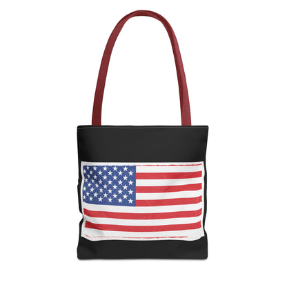 Patriotic Tote Bag, American Flag Carryall, Beach Bag, Reusable Shopping Tote, Independence Day Gift
