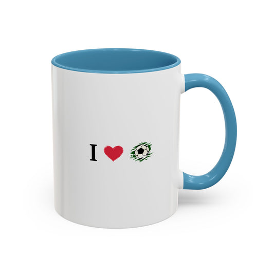 Soccer Love Mug - Accent Coffee Mug (11 & 15oz) | Perfect Gift for Soccer Fans, Sports Gifts, Customized Mugs, Birthday Present, Fan [...] - product image