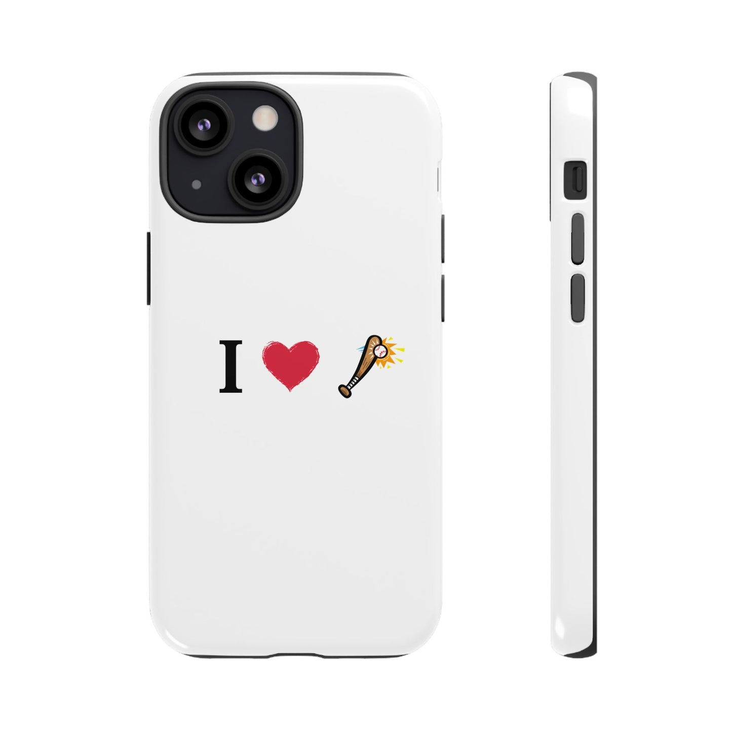 I Love Baseball Vibe Phone Case - Tough Cases for Sports Lovers, Gifts for Athletes, Fun Accessories, iPhone and Android Compatible