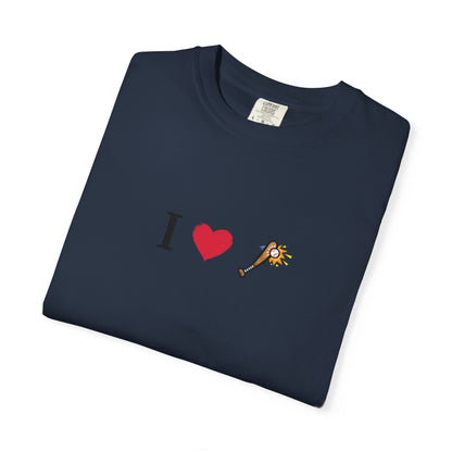 I Love Baseball  Unisex Tee, Gift for Couples, Cute Matching T-Shirts, Casual Everyday Wear, Anniversary Present, Love Shirt