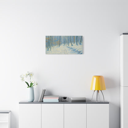 Winter Wonderland Canvas Art, Stretched Canvas Wall Decor, Home Decor, Art for Living Room, Gift for Nature Lovers, Cozy Winter Vibes