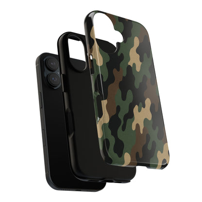Camouflage Phone Case, Tough Cases, Military Style, Unique Phone Accessories, Gift for Him, Durable Phone Cover