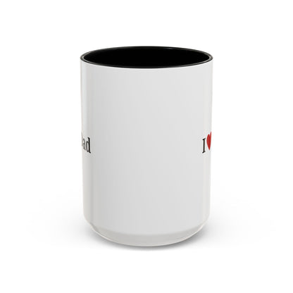 I Love Dad Accent Coffee Mug - Perfect Gift for Father's Day & Birthdays