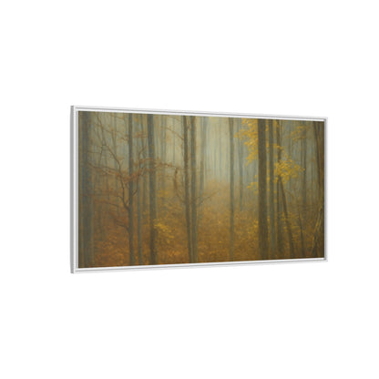 Framed Matte Canvas Art | Serenity in the Forest | Nature Wall Decor, Home Gallery, Cozy Living Room, Gift for Nature Lovers