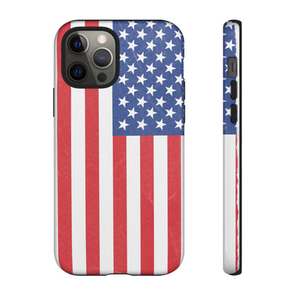 Patriotic Phone Case - Tough Cases for Veterans, USA Lovers, Independence Day, Memorial Day, Flag Design