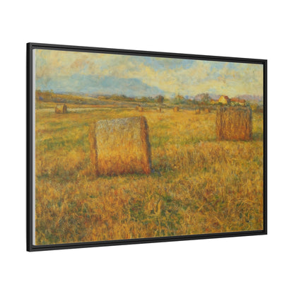 Framed Matte Canvas Wall Art - Rustic Farm Landscape, Country Decor, Home Gallery, Gift for Nature Lovers, Housewarming Decor