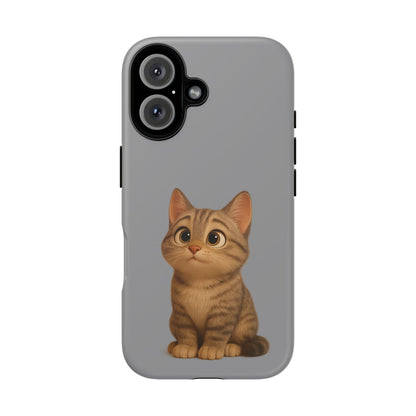 Cute Cat Phone Case, Kawaii Pet Accessory, Gift for Cat Lovers, Animal Phone Cover for Kids, Unique Kitty Design, Birthdays, Holidays