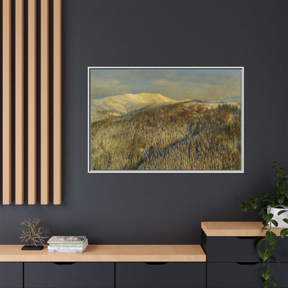 Framed Mountain Canvas Art, Perfect for Home Decor, Nature Wall Art, Gift for Nature Lovers, Cozy Atmosphere