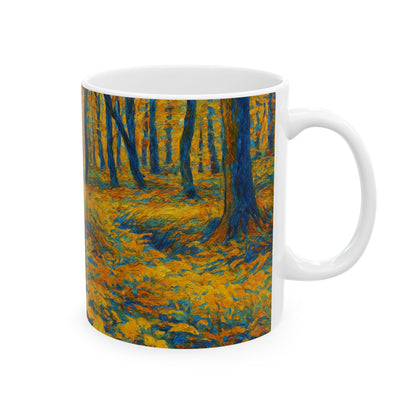 Ceramic Mug - Autumn Forest, Cozy Drinks, Hot Beverages, Nature Lovers Gift, Fall Decor