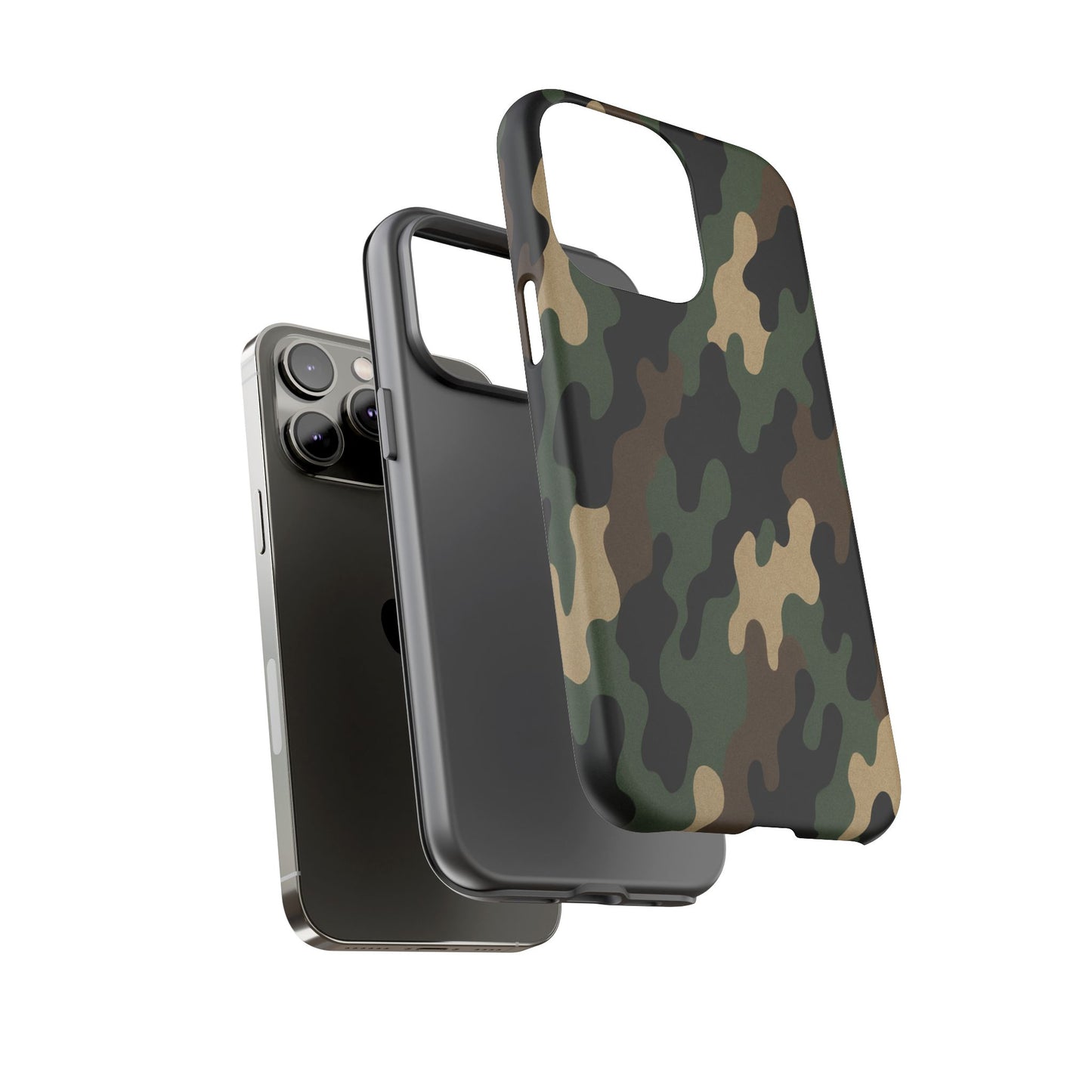 Camouflage Phone Case, Tough Cases, Military Style, Unique Phone Accessories, Gift for Him, Durable Phone Cover