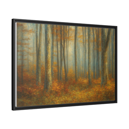 Autumn Forest Canvas Art, Framed Wall Decor, Rustic Home Decor, Nature Artwork, Gift for Nature Lovers