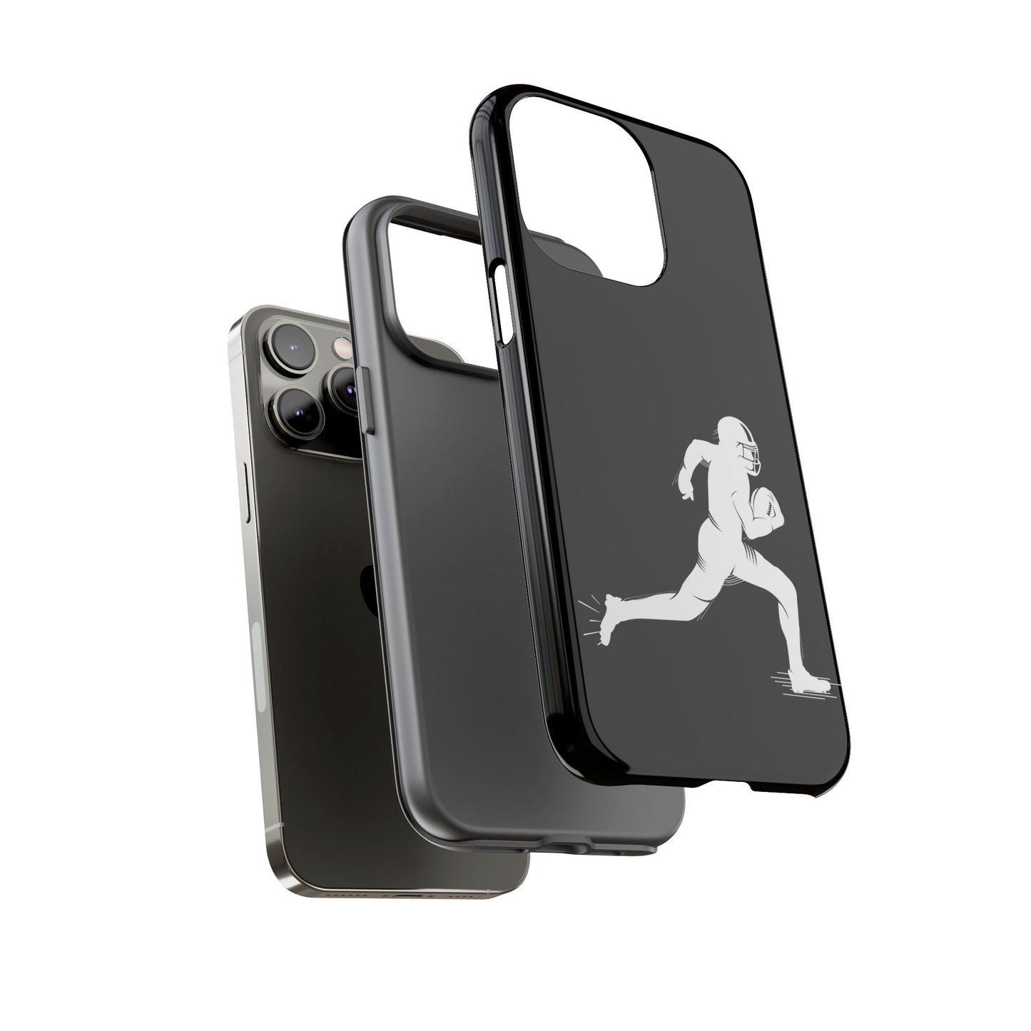 Football Player Phone Case, Tough Cases, Sports Phone Cover, Gift for Athletes, iPhone & Samsung Accessories, Running Player Design