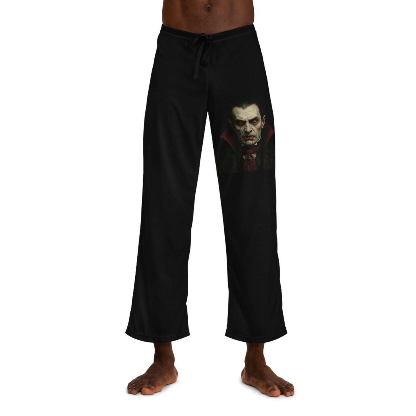 Spooky Vampire Men's Pajama Pants, Halloween Sleepwear, Comfortable Loungewear, Unique Gift for Spooky Lovers, Cozy Nightwear