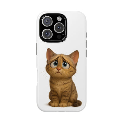 Cute Cat Phone Case, Funny Kitty Case, Animal Lover Gift, Cat Lover Accessory, Unique Cat Design Case, Pet Mom Gift