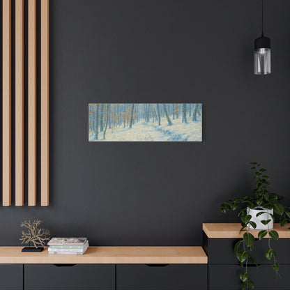 Winter Wonderland Canvas Art, Stretched Canvas Wall Decor, Home Decor, Art for Living Room, Gift for Nature Lovers, Cozy Winter Vibes