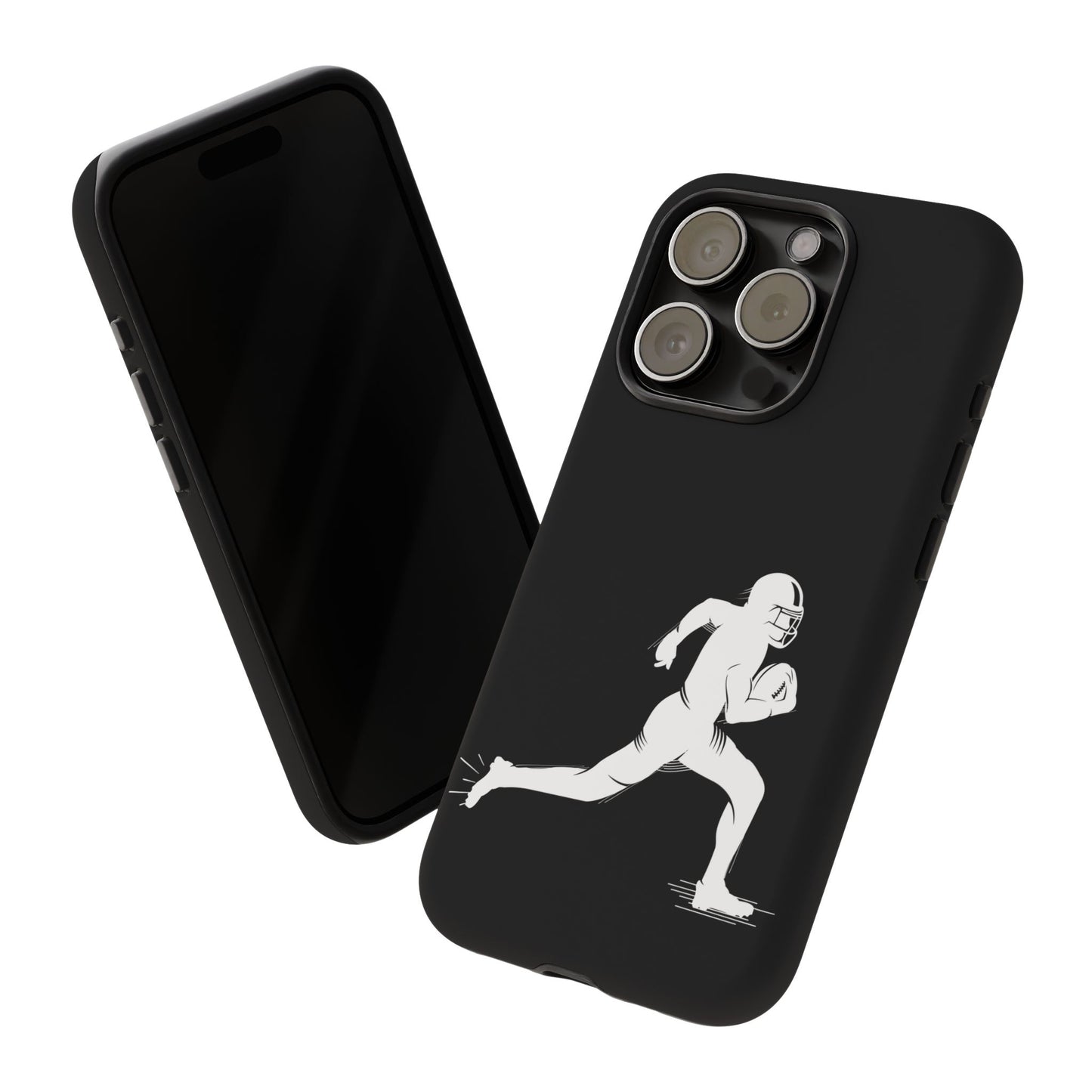 Football Player Phone Case, Tough Cases, Sports Phone Cover, Gift for Athletes, iPhone & Samsung Accessories, Running Player Design