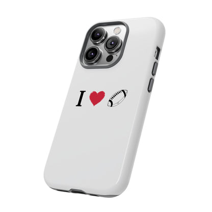 Football Love Phone Case - Tough Cases, Unique Sports Lover Gift, Personalized Cellphone Cover, Birthday Present, Sports Equipment