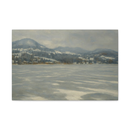 Serene Winter Landscape Canvas