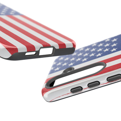 Patriotic Phone Case - Tough Cases for Veterans, USA Lovers, Independence Day, Memorial Day, Flag Design