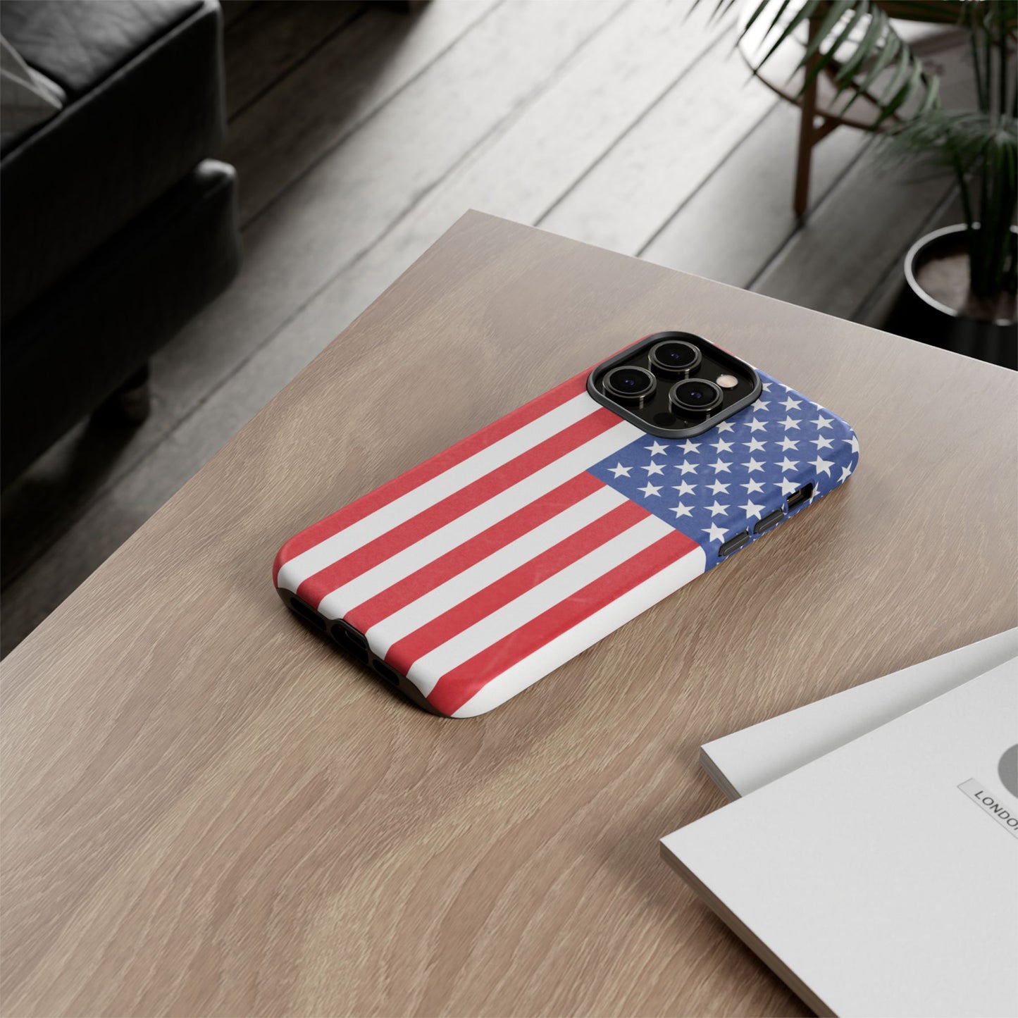 Patriotic Phone Case - Tough Cases for Veterans, USA Lovers, Independence Day, Memorial Day, Flag Design