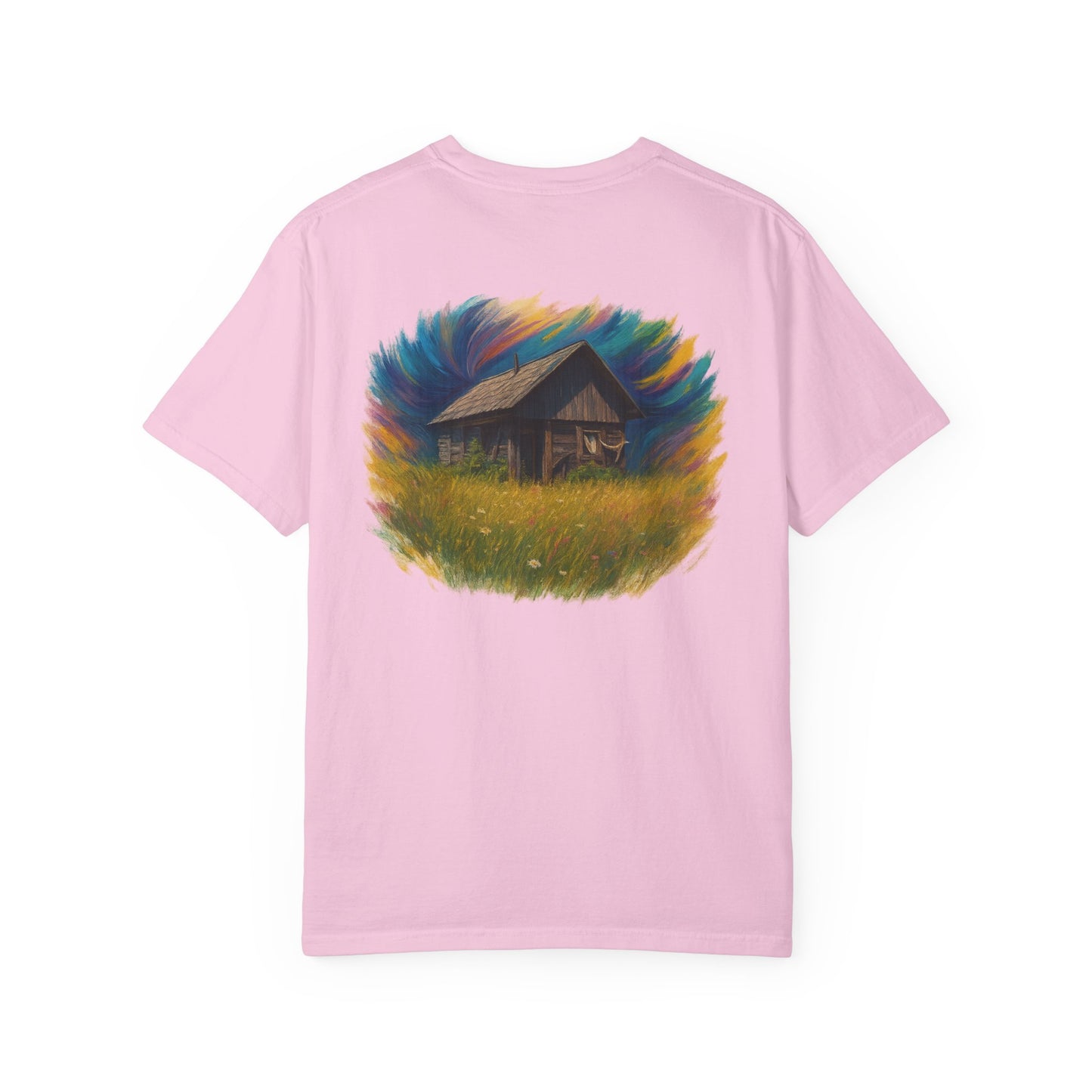 Rustic Landscape T-shirt | Relaxed Fit Tee, Casual Wear, Nature Lover Gift, Summer Outing Top, Eco-Friendly Apparel