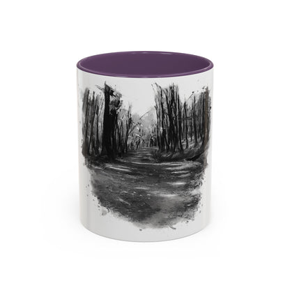 Moody Abstract Forest Coffee Mug | Unique Gift for Nature Lovers, Cozy Home Decor, Perfect for Coffee, Tea, and Hot Chocolate