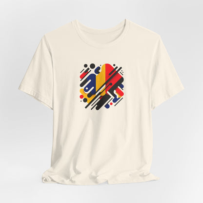 Artistic Heart Unisex Jersey Tee - Vibrant Graphic Tee, Casual Wear, Gift for Art Lovers, Birthday Surprise, Everyday Comfort