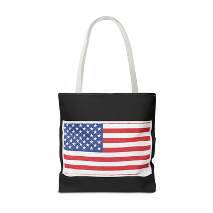 Patriotic Tote Bag, American Flag Carryall, Beach Bag, Reusable Shopping Tote, Independence Day Gift