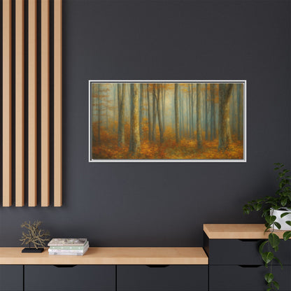 Autumn Forest Canvas Art, Framed Wall Decor, Rustic Home Decor, Nature Artwork, Gift for Nature Lovers