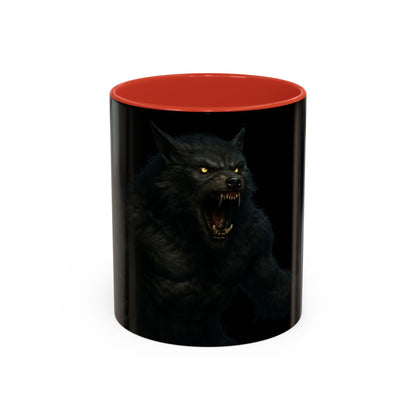 Howling Werewolf Coffee Mug - Perfect Gift for Horror Lovers, Wolf Enthusiasts, Halloween Decor, Unique Drinkware, Gothic Homeware