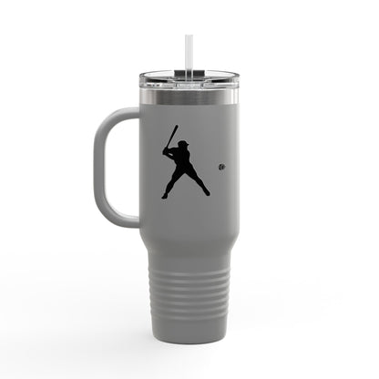 Baseball Player Insulated Travel Mug - 40oz, Sports Enthusiast Gift, Coffee Cup, Active Lifestyle, Personalized Mug, Custom Travel Tumbler