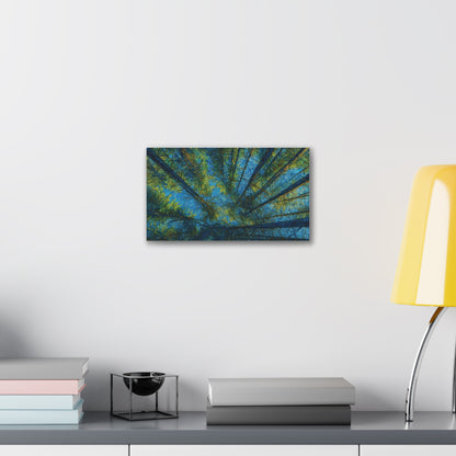 Canvas Wall Art, Forest Perspective Print, Nature Decor, Home & Office Art, Rustic Wall Hanging, Tree Art for Nature Lovers