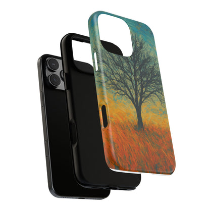Artistic Phone Case with Tree Design, Nature Lover Gift, Unique Phone Cover, Holiday Present, Eco-friendly Tech Accessories