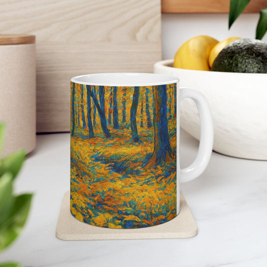 Ceramic Mug - Autumn Forest, Cozy Drinks, Hot Beverages, Nature Lovers Gift, Fall Decor - product image