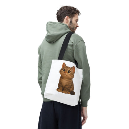 Cute Cat Tote Bag - Perfect for Animal Lovers, Eco-Friendly Carryall, Beach Bag, Shopping Tote, Gift for Cat Owners