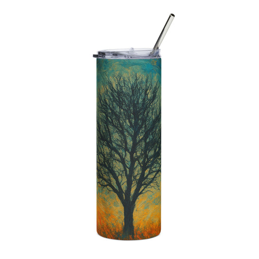 Serene Nature-Inspired Stainless Steel Tumbler, 20oz | Ideal for Outdoors, Gifts, Home, Coffee Lovers, Travel, Eco-Friendly - product image